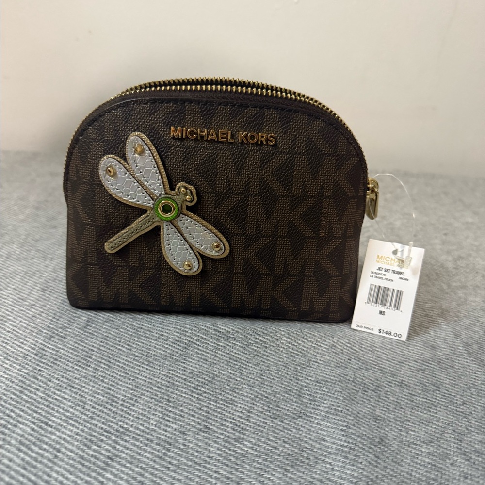 Michael Kors Brown Zip Coin Purse